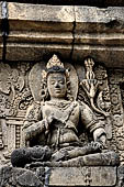 Prambanan - Candi Lara Jonggrang, the Shiva Temple, panels with reliefs of lokapala (dikpala) the protectors of the directions. 